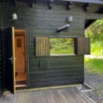 Chalet Vogelsberg - Sauna mit Außendusche